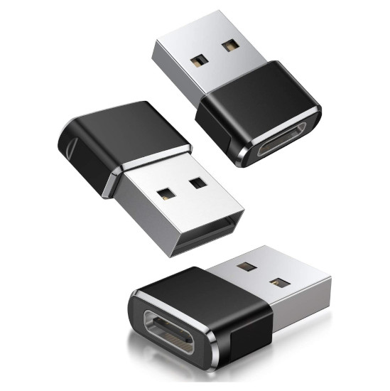 Comprar Adaptador USB-C Fêmea para USB Macho (Preto)