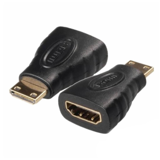 Comprar Adaptador miniHDMI Macho para HDMI Fêmea (Preto)