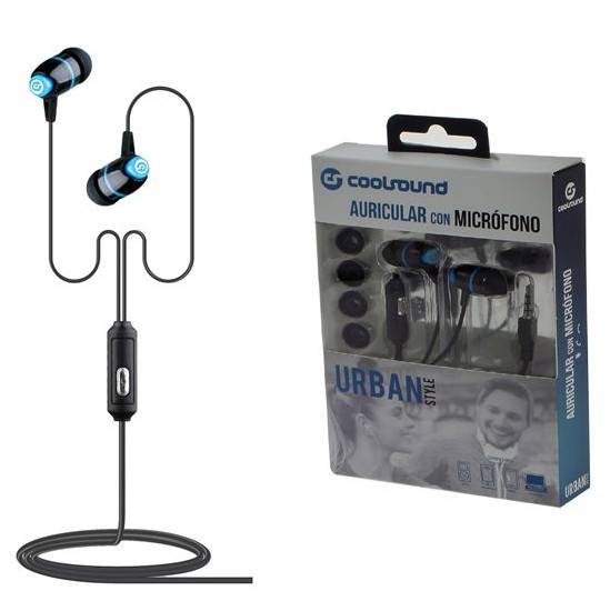 Comprar Auriculares Desportivos com Microfone Azul
