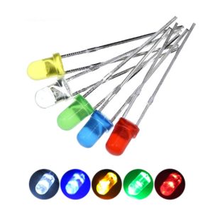 Diodos: LEDs para Soldar: Várias Cores e Tamanhos