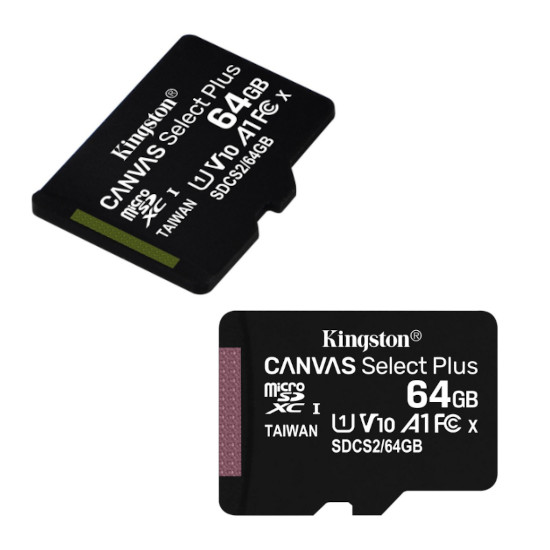 Cartão de Memória 64GB MicroSD UHS-I Class 10 – Kingston Technology Canvas Select