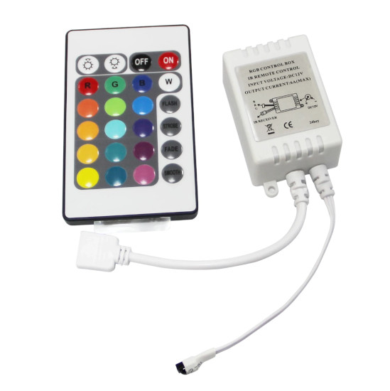 Comprar Comando para Fita LED RGB 12v (24 botões) + Receptor