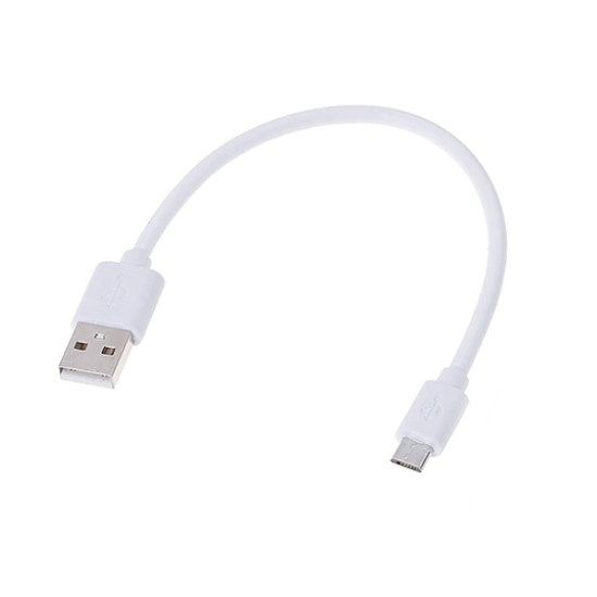 Comprar Cabo USB Macho para microUSB Macho de 20cm (Branco)