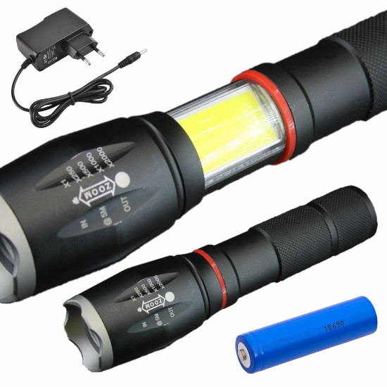 Comprar Lanterna LED 10W 800 Lúmenes de 5 Níveis com Bateria 18650