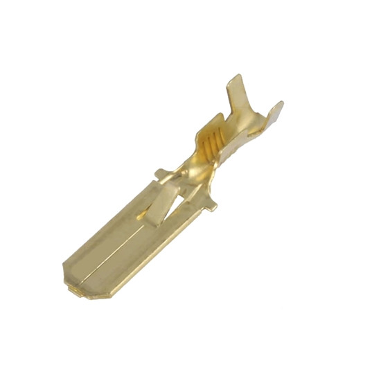 Comprar Terminal macho com patilha não-isolado dourado de 0.75-2mm² 6.3mm
